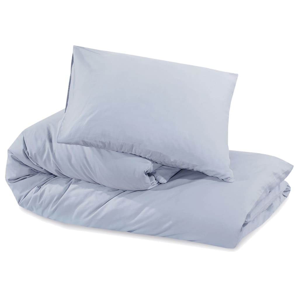 Bedding set gray 140x200 cm cotton
