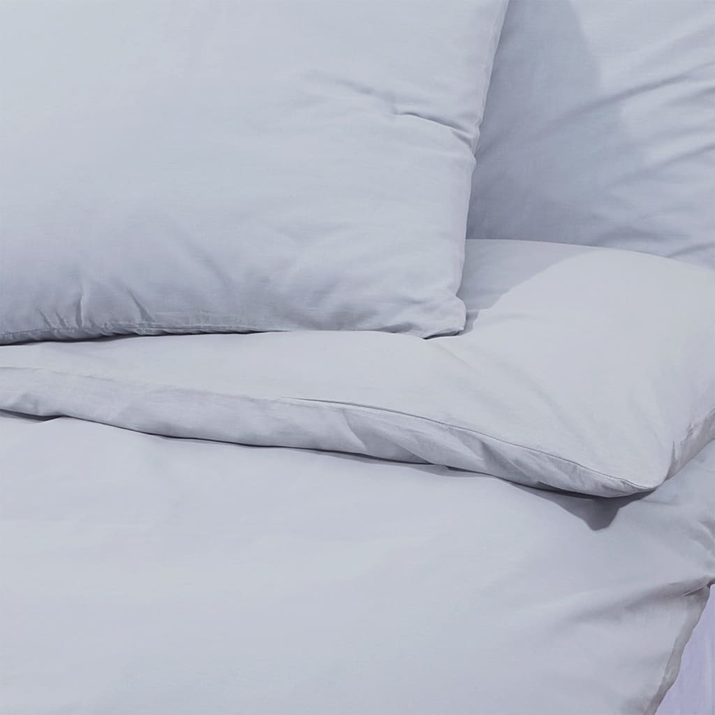 Bedding set gray 140x200 cm cotton