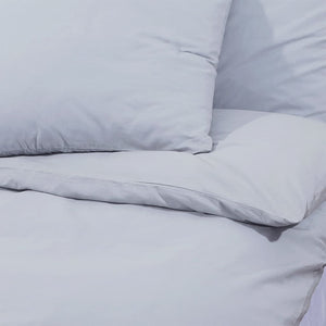 Bedding set gray 140x200 cm cotton