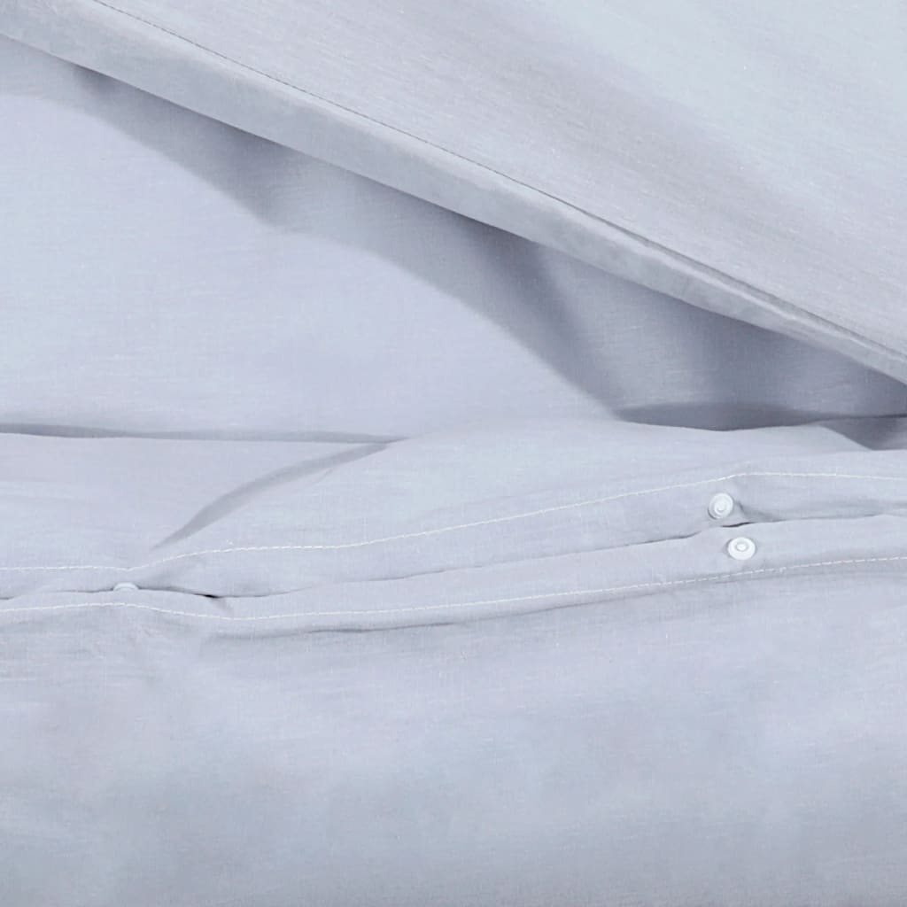 Bedding set gray 140x200 cm cotton