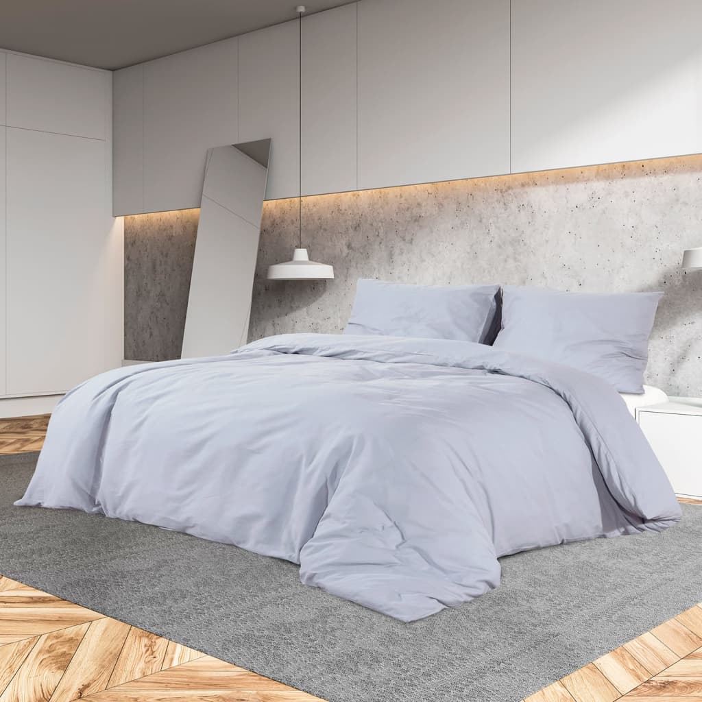 Bedding set gray 140x200 cm cotton