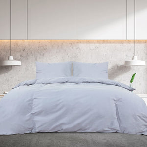Bedding set gray 155x220 cm cotton