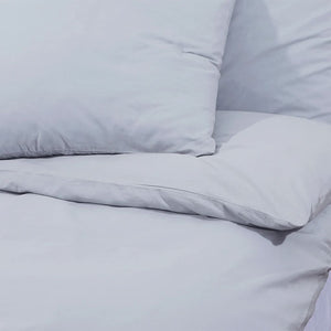 Bedding set gray 155x220 cm cotton