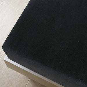 Jersey sheet 2 pcs black 140x200 cm cotton