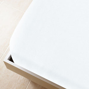 Jersey sheet 2 pcs white 140x200 cm cotton