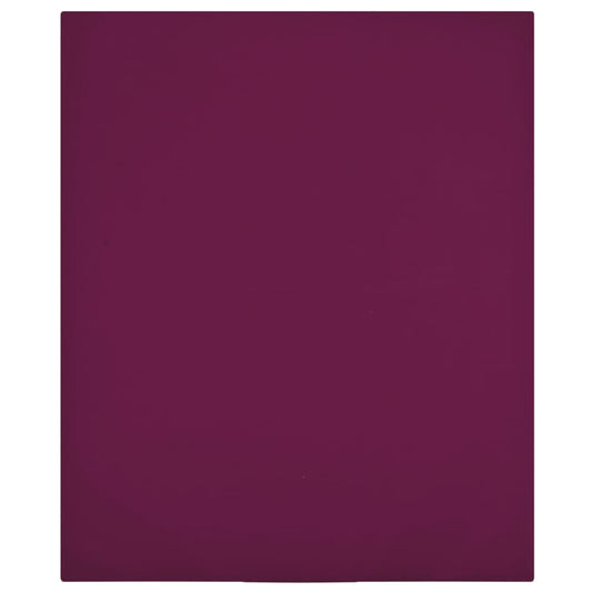 Jersey sheet burgundy 140x200 cm cotton