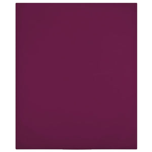 Jersey sheet burgundy 140x200 cm cotton