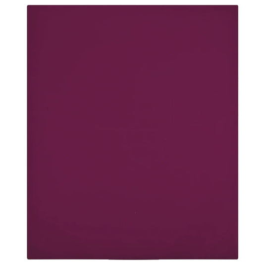 Jersey sheet burgundy 180x200 cm cotton