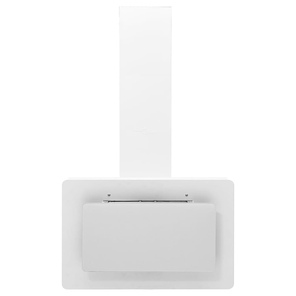 Wall-mounted kitchen hood 60 cm stainless steel and tempered glass