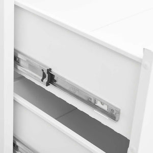 Industrial chest of drawers white 78x40x93 cm metal