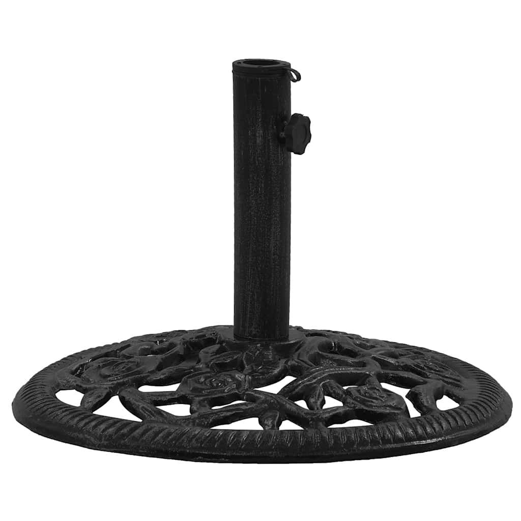 Parasol base black 48x48x33 cm cast iron