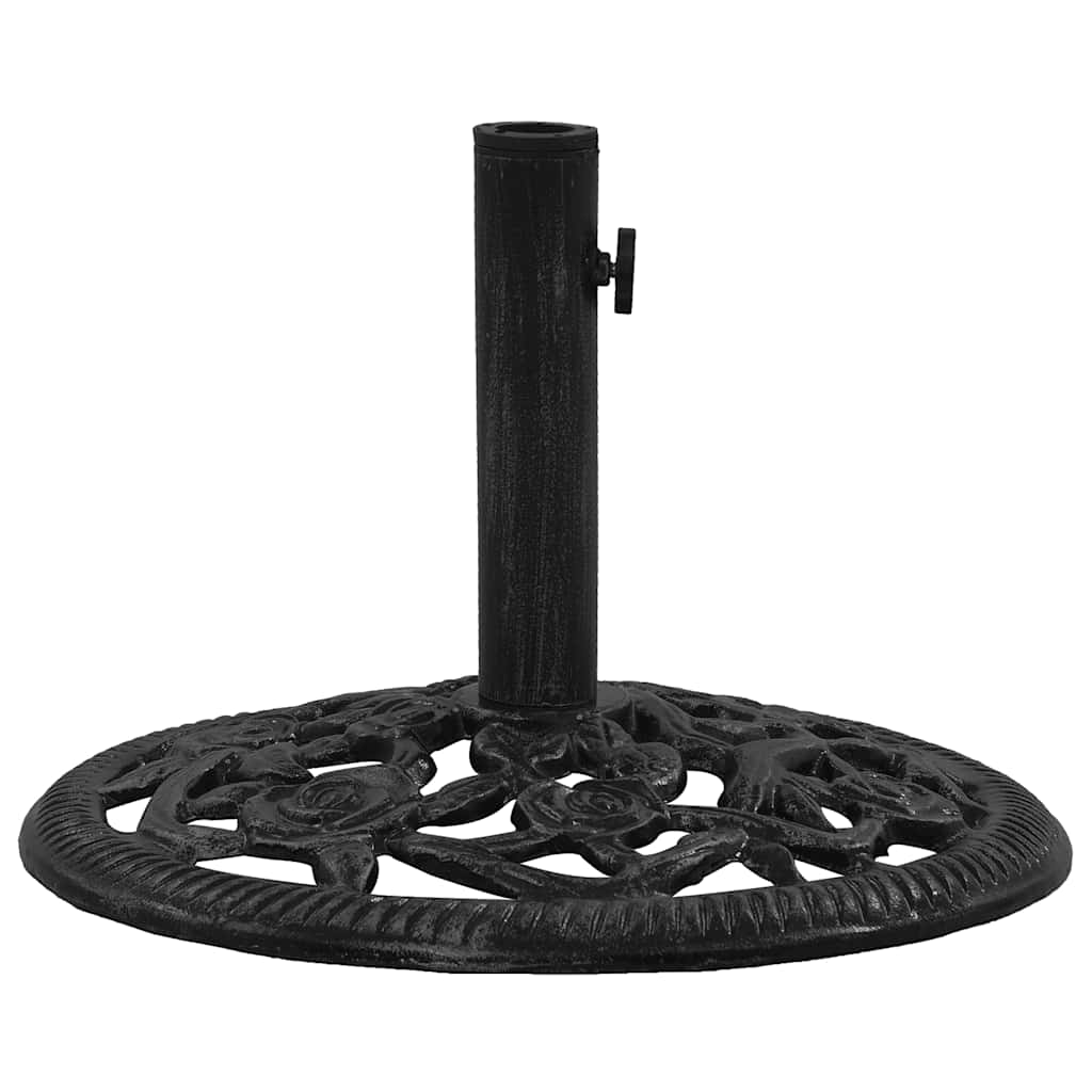 Parasol base black 48x48x33 cm cast iron