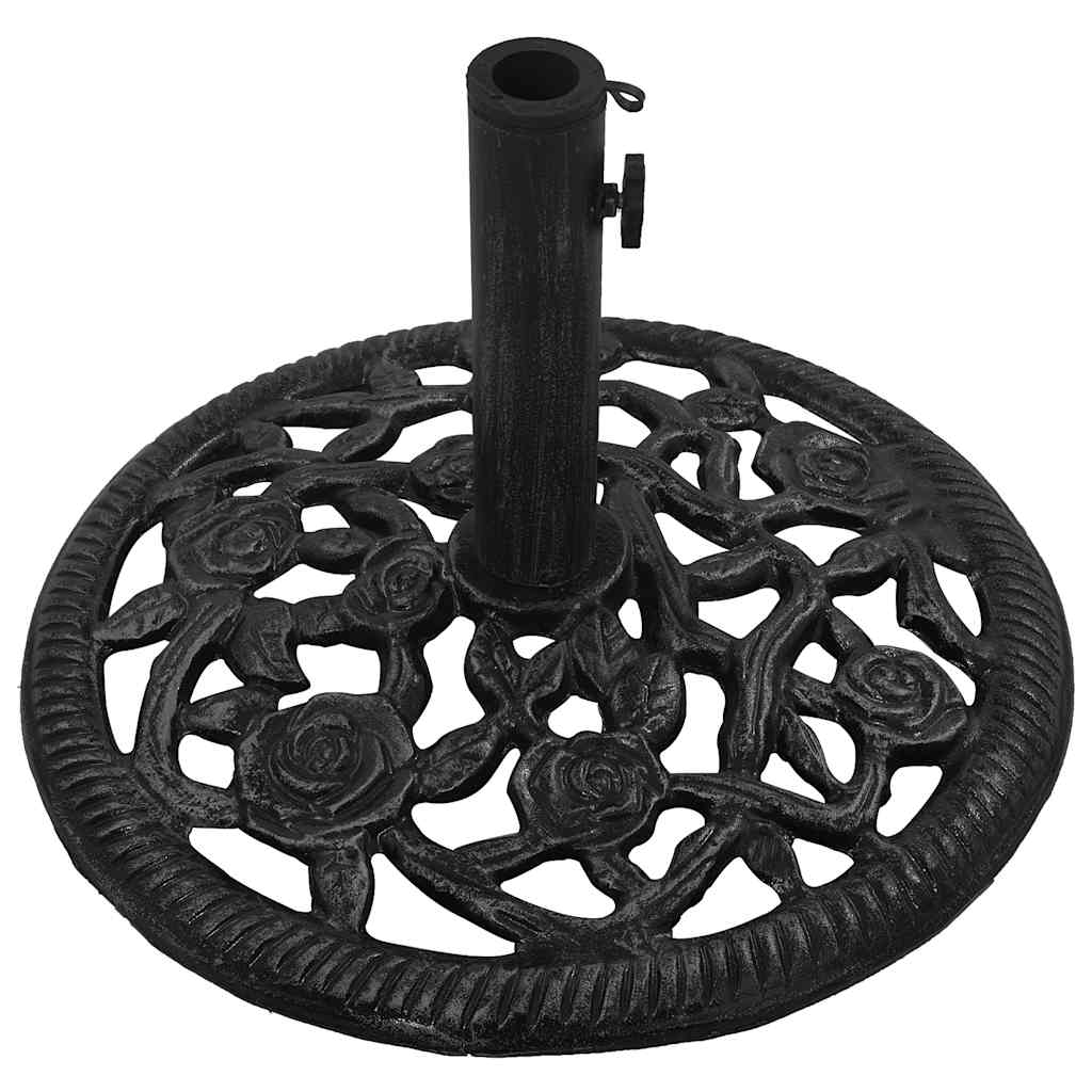 Parasol base black 48x48x33 cm cast iron