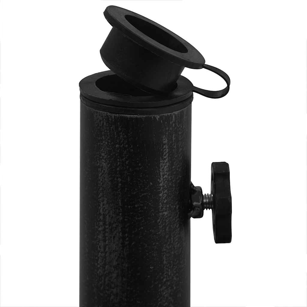 Parasol base black 48x48x33 cm cast iron