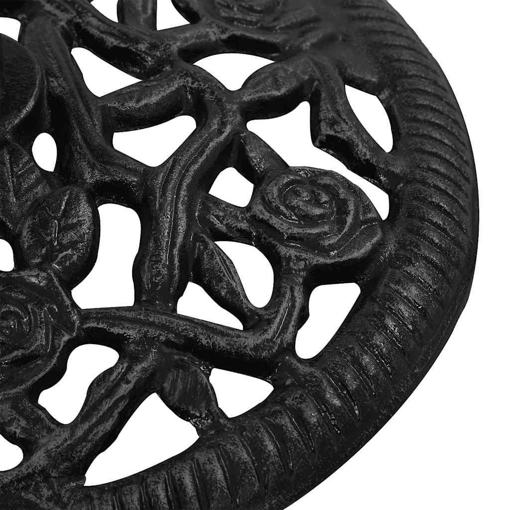 Parasol base black 48x48x33 cm cast iron