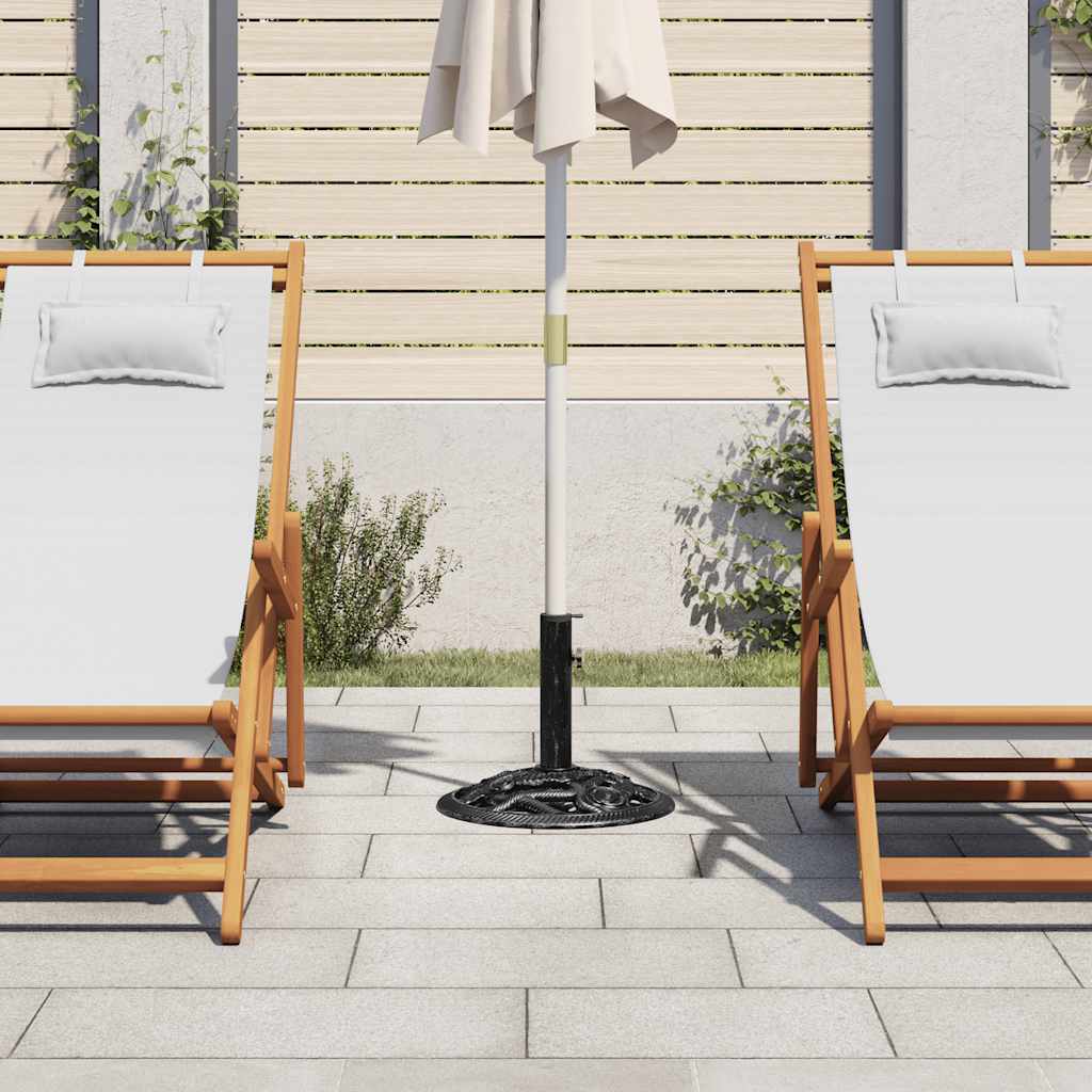 Parasol base black 40x40x32 cm cast iron