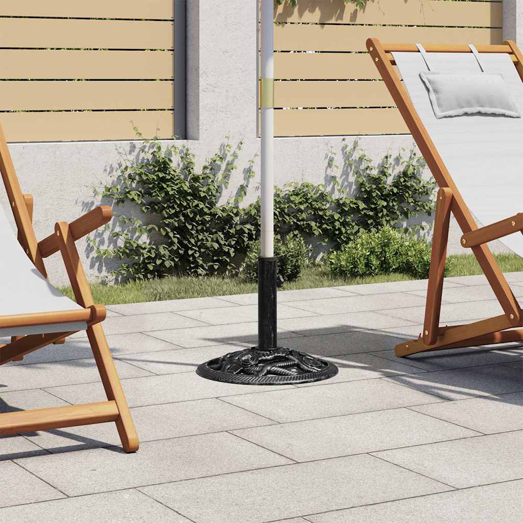 Parasol base black 40x40x32 cm cast iron