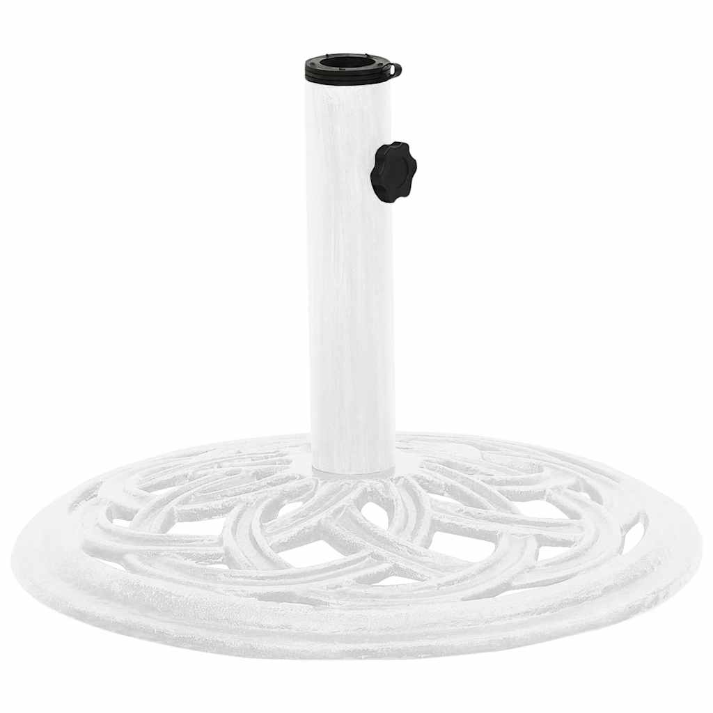 Parasol base white 44x44x31 cm cast iron