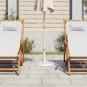 Parasol base white 44x44x31 cm cast iron