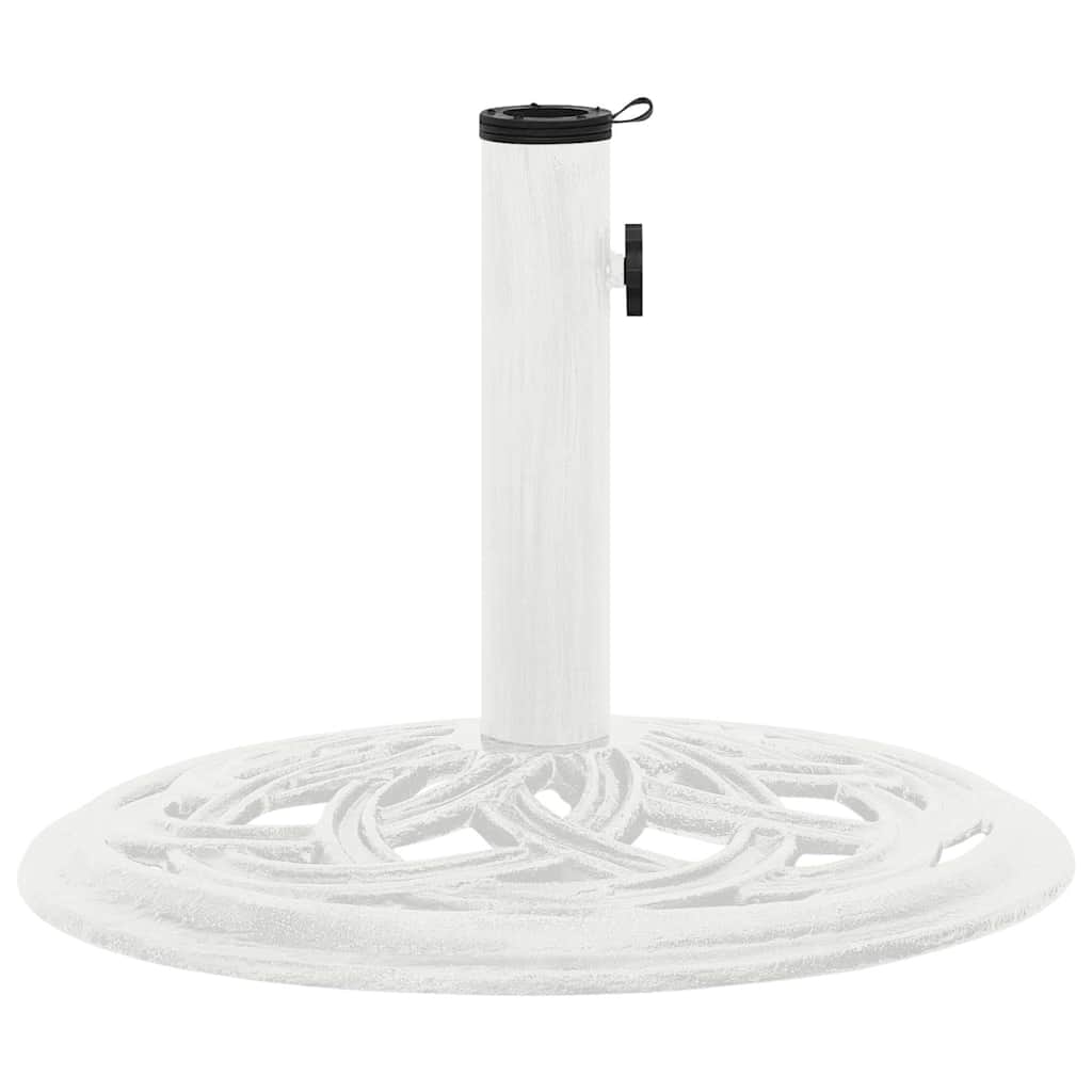 Parasol base white 44x44x31 cm cast iron
