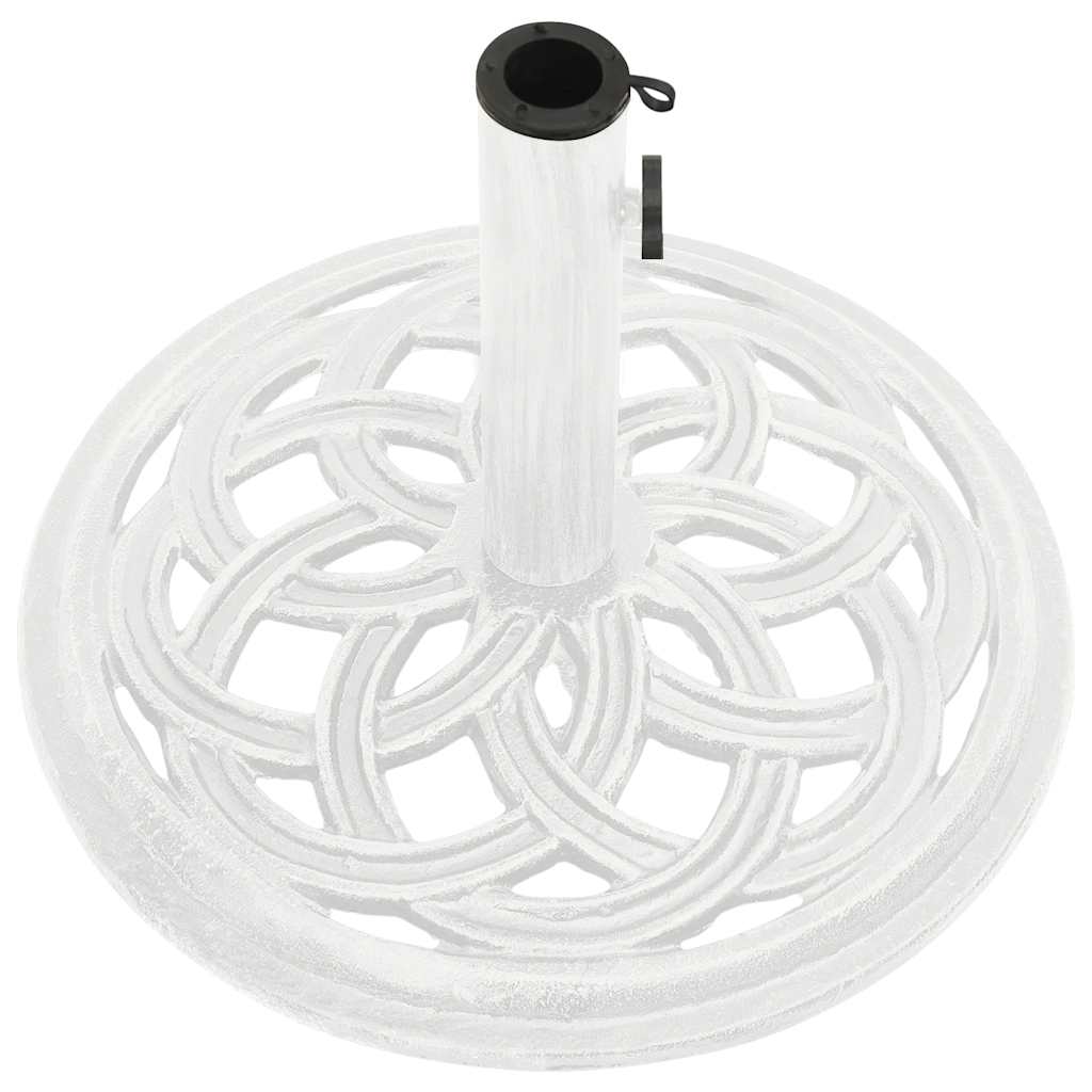 Parasol base white 44x44x31 cm cast iron