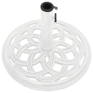 Parasol base white 44x44x31 cm cast iron