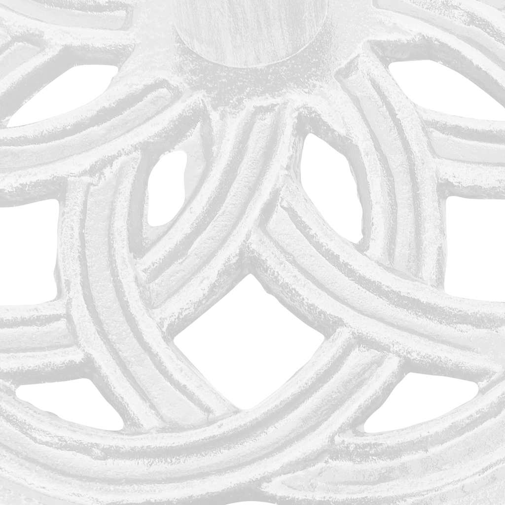 Parasol base white 44x44x31 cm cast iron