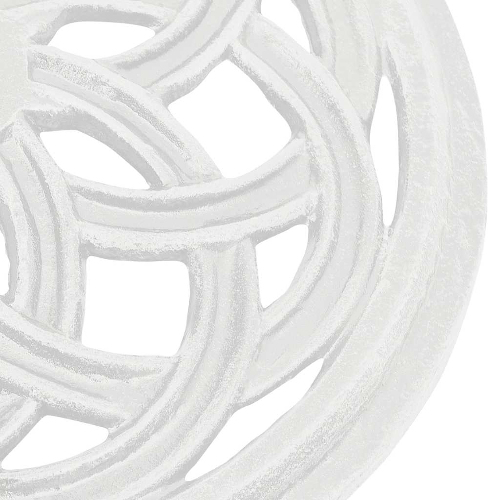 Parasol base white 44x44x31 cm cast iron
