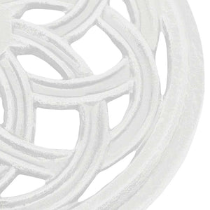 Parasol base white 44x44x31 cm cast iron