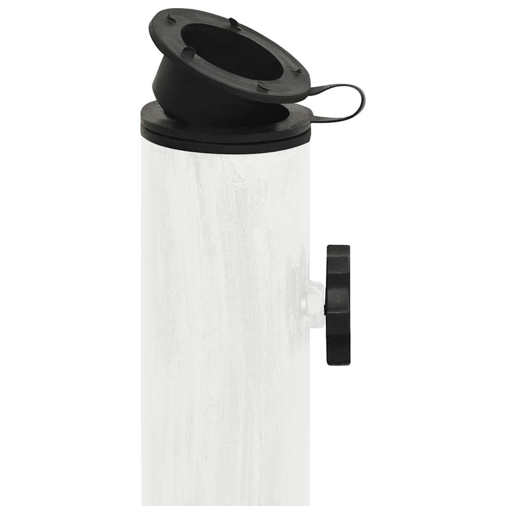 Parasol base white 44x44x31 cm cast iron