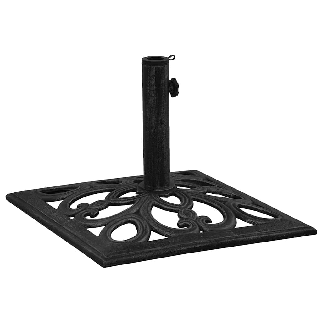 Parasol base black 47x47x33 cm cast iron