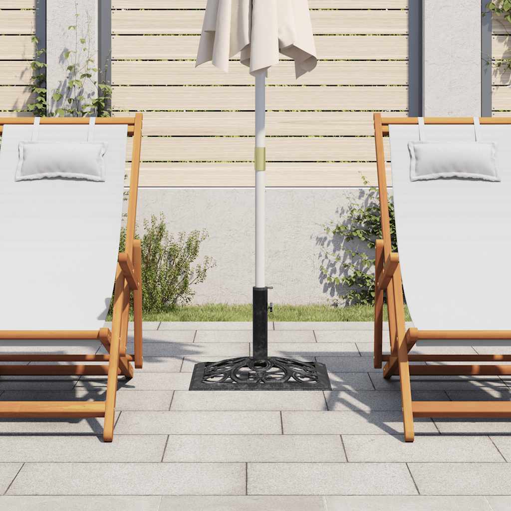 Parasol base black 47x47x33 cm cast iron