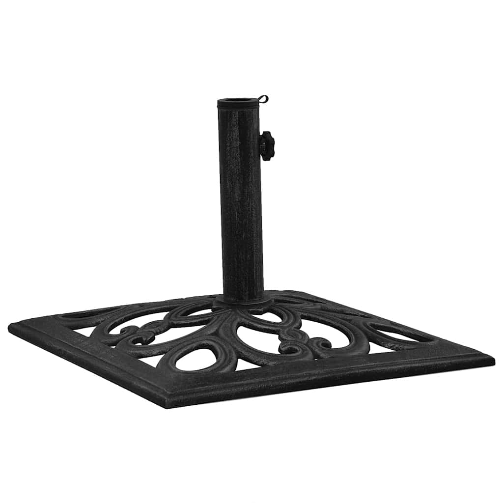 Parasol base black 47x47x33 cm cast iron