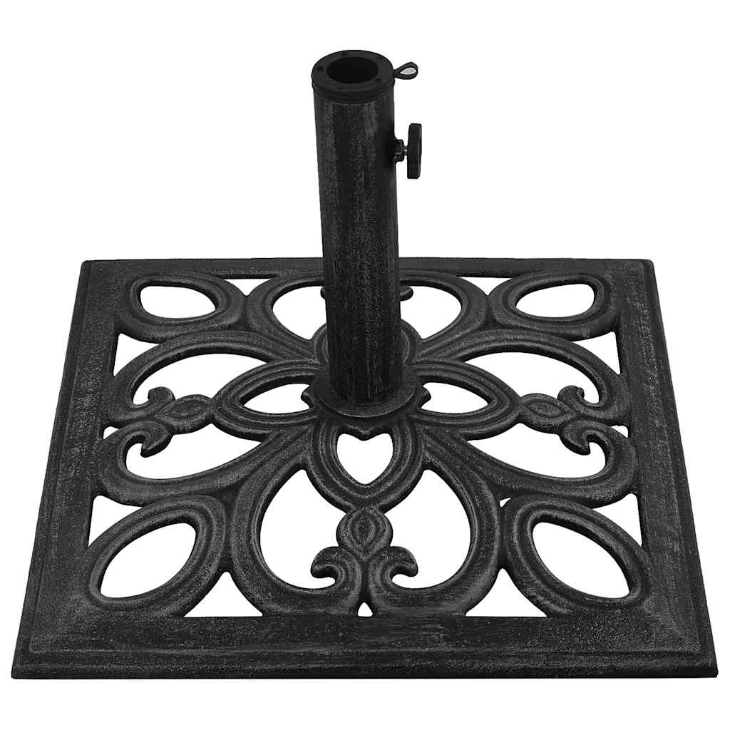 Parasol base black 47x47x33 cm cast iron