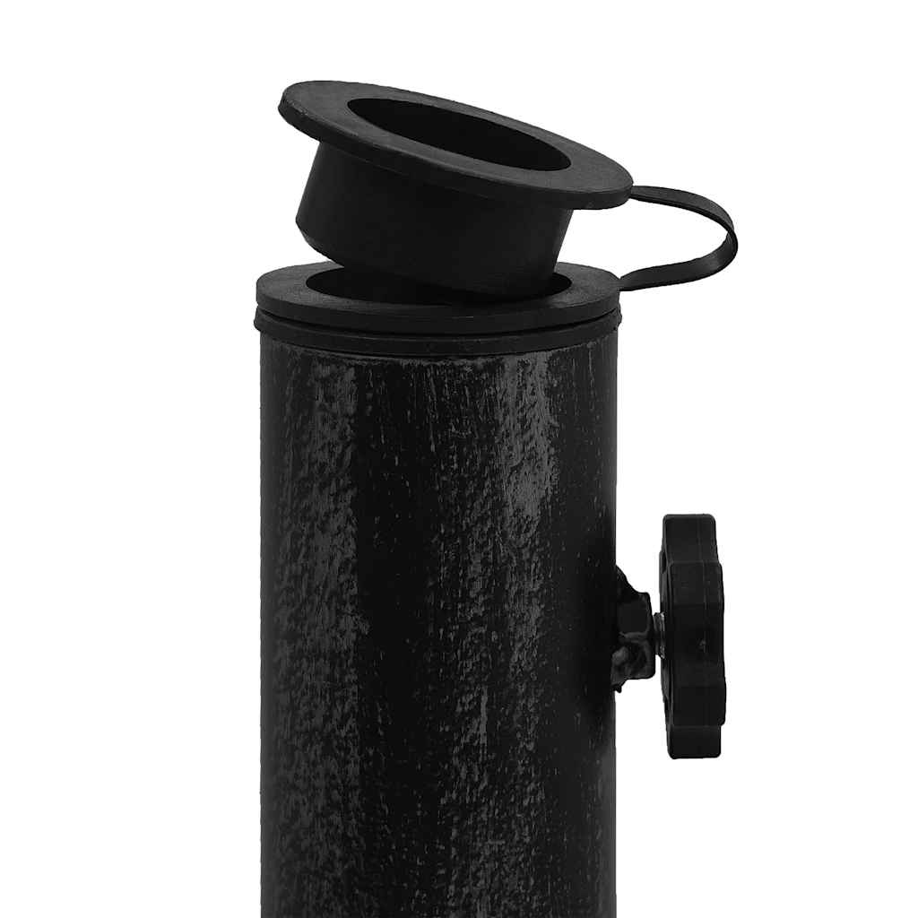 Parasol base black 47x47x33 cm cast iron