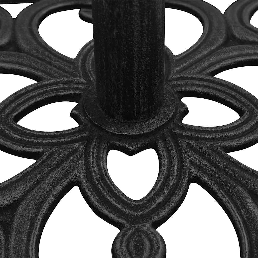 Parasol base black 47x47x33 cm cast iron