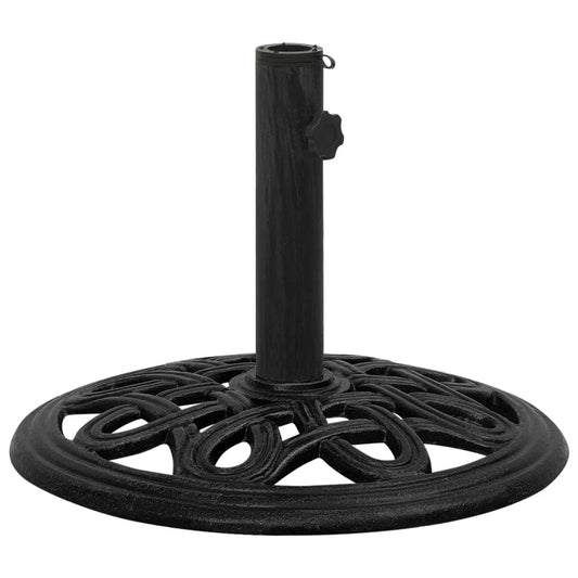Parasol base black 44x44x32 cm cast iron
