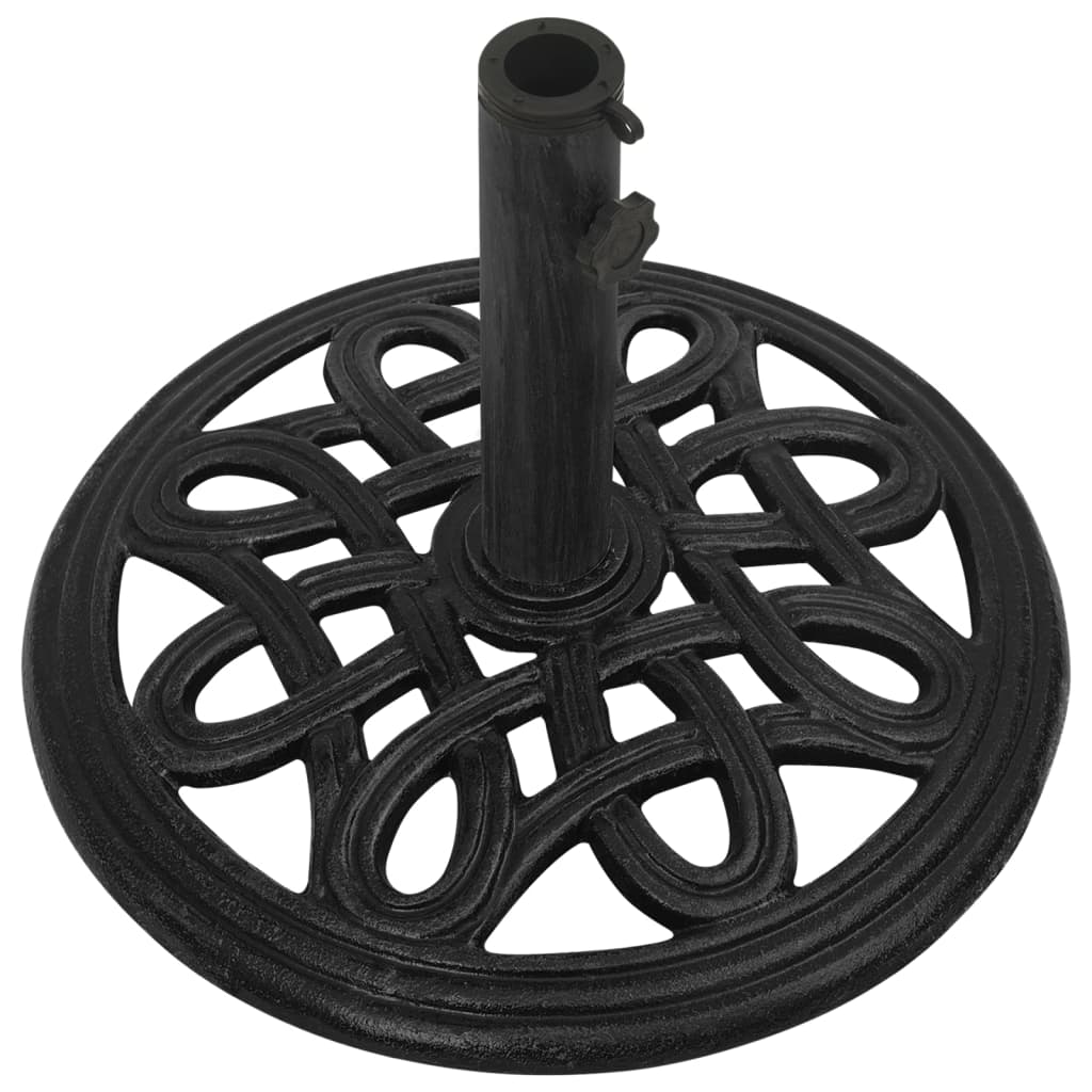Parasol base black 44x44x32 cm cast iron