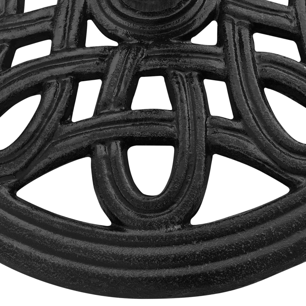 Parasol base black 44x44x32 cm cast iron