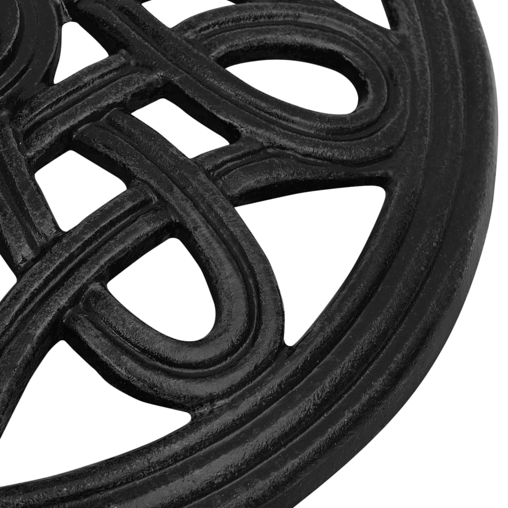 Parasol base black 44x44x32 cm cast iron