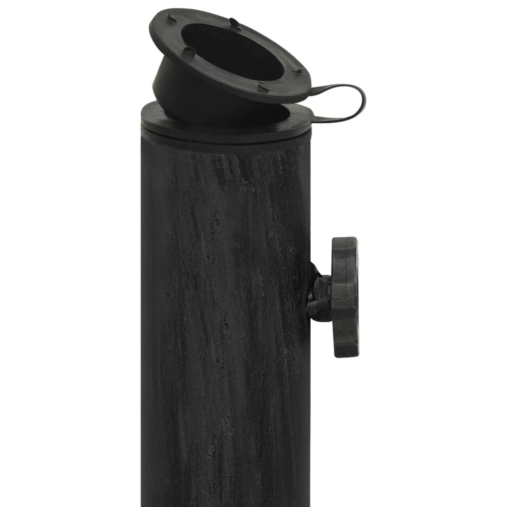 Parasol base black 44x44x32 cm cast iron