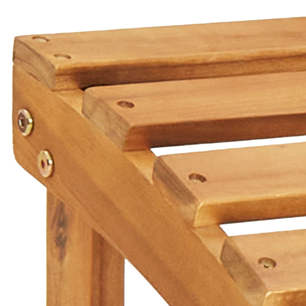 Adirondack garden chair with footrest solid acacia wood