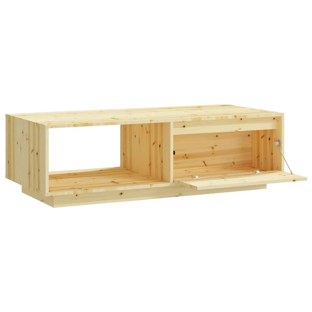 Coffee table 110x50x33.5 cm solid spruce wood
