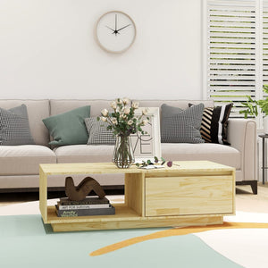 Coffee table 110x50x33.5 cm solid pine wood