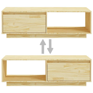 Coffee table 110x50x33.5 cm solid pine wood