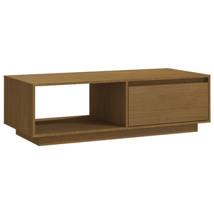 Coffee table 110x50x33.5 cm solid pine honey brown