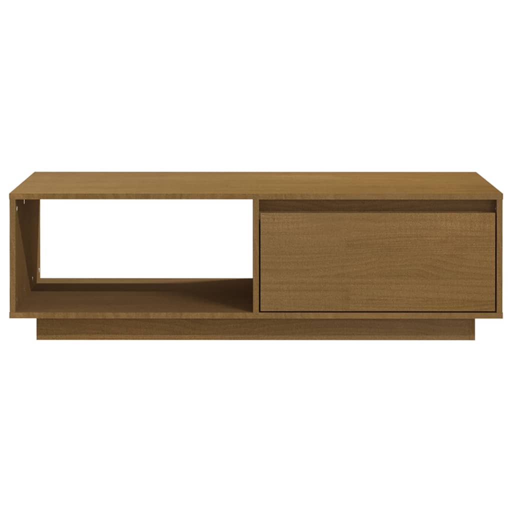 Coffee table 110x50x33.5 cm solid pine honey brown