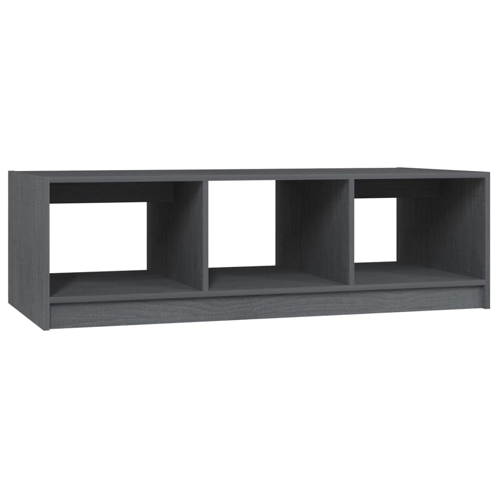 Coffee table 110x50x34 cm solid pine grey