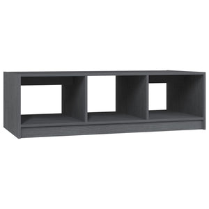 Coffee table 110x50x34 cm solid pine grey