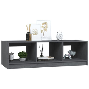Coffee table 110x50x34 cm solid pine grey